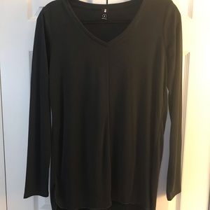 NWOT solid black long sleeve shirt